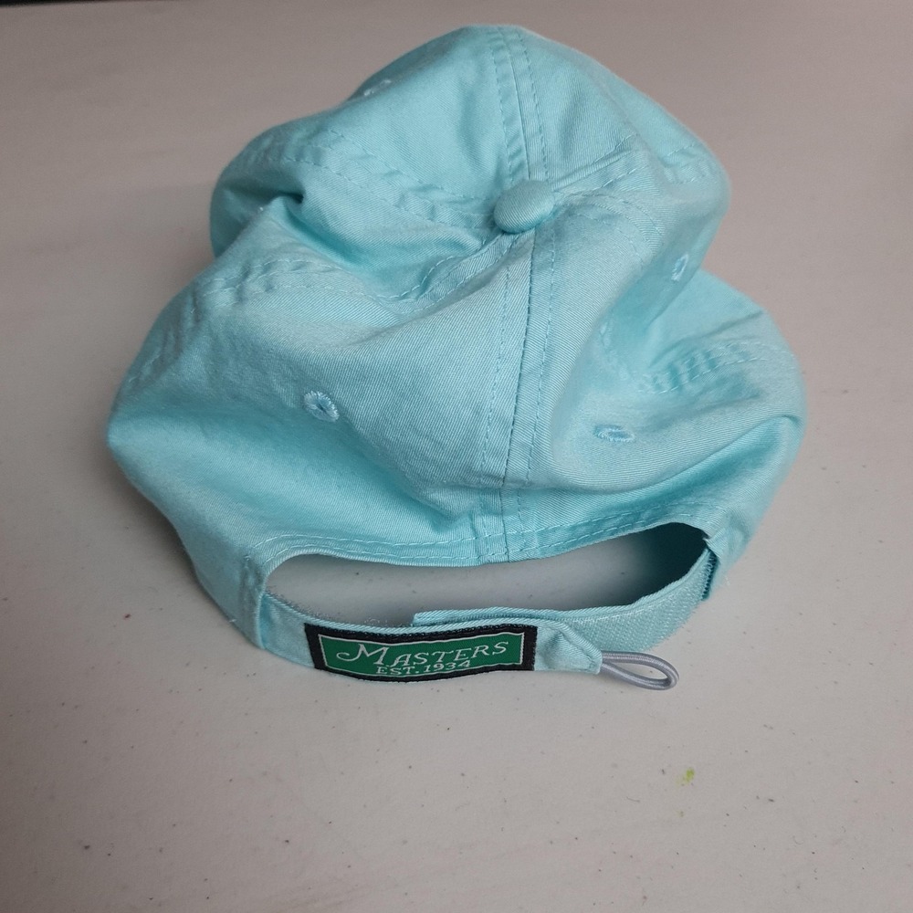 Masters Tournament Hat Cap Strap Back Mens Light Blue Golf Augusta National 2024 - Picture 9 of 12